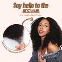 Afro Kinkys Bulk Human Hair for Draedlock Extensions Repair Locs Afro kinkyhair For Braiding Twist Braids Afro Human Hair (Natural Black, 16 Inch (Pack of 1))