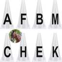 Yexiya 8 Pcs Dressage Cones Plastic Dressage Letters Training Cones Set for Equestrian Athletes and Events Includes A, B, C, E, H, K, F Letters M Letters, White