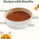 Made by Nacho Bone Broth Cat Food Topper for Hydration and Picky Eaters - Add Protein and Flavor to Your Dry Cat Food Supports Optimal Nutrition, Digestion, Skin & Coat, 11 oz. Beef (Pack of 4)