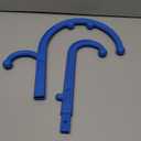 LiBa Back and Neck Massager - Blue - for Trigger Point Fibromyalgia Pain Relief and Self Massage Hook Cane Therapy