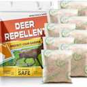 Deer Repellent for Plants, Rabbit Repellent Outdoor, Deer Away Repellent Outdoor, Rabbit Deterrent, Deer Deterrent for Trees, Deer Repellant Yard (1.1 Ounce (Pack of 8))