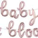 RUIANSI Baby in Bloom Balloons Banner Baby Shower Decorations Floral Baby Shower Decorations (L BABY IN BLOOM Rose Gold)