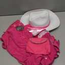 Spooktacular Creations Halloween Girls Pink Cowgirl Costume, Kids 70s 80s Hippie Disco Outfits for Dress Up Cosplay Party XL