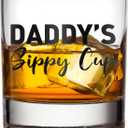 Fathers Day Dad Gifts from Daughter Wife - 11 OZ Whiskey Glass for New Dad Husband Boyfriend Men - Birthday Christmas Funny Gag Gift Ideas - Bourbon Scotch Presents for Expecting Father