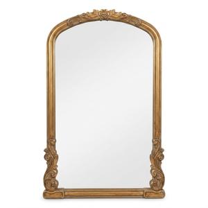 Rustic Small Scalloped Wall Mirror 12" x 15", Mirror Wall Decor, Decorative Wall Mounted Mirrors, Bathroom Mirrors for Vanity, Distressed Finish Vintage Wall Mirror for Living Room