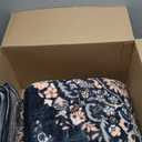 HOMORE Living Room Rug 5x8 Rugs, Washable Vintage Area Rug Non-Slip Low Pile Large Rug for Living Room, Bedroom, Farmhouse, Dining Room, Black