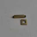 Brushed Gold Shower Arm with Flange 4 inch Square Shower Head Extension Arm for Fixed Showerheads and Handheld Showerheads, KATAIS