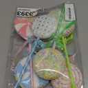 6 Pcs Pastel Lollipop Candy Land Christmas Ornaments Set, Assorted Cute Macaron Color Flat Lollipop Dessert Hanging Pendant Decorations for Xmas Tree, Kids Birthday Party, Home Holiday Decor Supplies