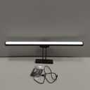 26" Wireless Picture Lights, Rechargeable Battery Art Display Light with Remote Control, Dimmable/Timer Off Dartboard Light, 3 Lighting Modes Full Metal Painting Display Lights (Black-1 Pack)