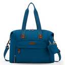 Tuwubi Diaper Bag Tote,Baby Diaper Bag with Pacifier Case Large Travel Diaper Tote Caddy for Mom and Dad Multifunction Baby Bag - M-Teal