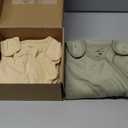 2-Pack Organic Baby Sleep Sacks, 100% Cotton - Soft & Breathable 0.5TOG Baby Wearable Blanket, Toddler Sleeping Sack 6-18 Months, Easy to Wear Transitional Swaddles for Newborns, Infants (Avocado, M)