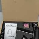 Wall Mount Kitchen Sink Faucet with Pull Out Sprayer Commercial Spring 3 Function Faucet 2 Industrial Handle High Arc Center Faucet, Brushed Finish