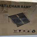 VNN Portable Wheelchair Ramp 3FT, Non-Slip Aluminum Ramps for Wheelchairs for Home, Handicap Wheelchair Ramps for Home Steps, Aluminum Loading Dock Plates, Doorways, Curbs, Stairs
