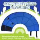 Dog Cone Collar After Surgery, Adjustable Soft Recovery Cone for Small Dogs to Stop Licking, Light-Weight Comfortable Elizabethan Collar for Dogs Anti-Bite Lick Protective Wound (Blue, S)