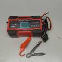 Battery Charger 10A 12V Fully Automatic Smart Car Battery Charger with LCD Display & Temperature Compensation for Car Motorcycle Vans