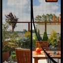Magnetic Screen DoorFiberglass Screen Door MeshKeep Bugs Out, Heavy-Duty Mesh Curtain,Pet and Kid Friendly, Works with Front Doors, Sliding Doors36x80 Inch Fiberglass