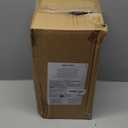 Amazon Basics Toilet Brush and Holder Set, Heavy-Duty Bristle Scrub Brushes with Non-Slip Handle, White, 4-Pack