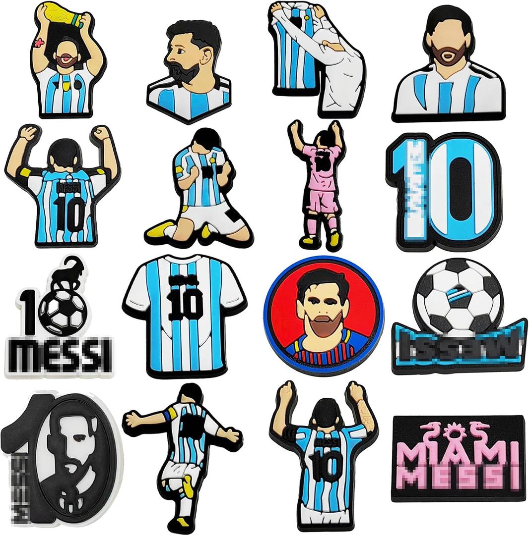 16PCS Fridge Magnets Refrigerator Sport Start 10 World Cup Decorations Merchandise 2026 Soccer Magnets Whiteboard Magnetic for Long Lasting Use for Locker and All Types of Magnetic Surfaces
