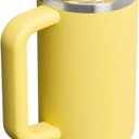 STANLEY Quencher ProTour Flip Straw Tumbler with Leakproof Lid 30 oz | Built-In Straw & Handle | Cupholder Compatible for Travel | Insulated Stainless Steel Cup | BPA-Free | Daffodil
