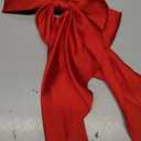 3 PCS Silky Satin Hair Bows, Oversized Long Tail Bows with Barrette Clips, Coquette Hair Accessories for Women and Girls (B.Yellow - Lavender - L.Pink)