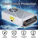 20A 250W 12V DC Power Supply, Universal Regulated Switching AC 110V/220V to DC Converter (SMPS) Transformer Driver Adapter for LED Strip Lights, CCTV Camera System, 3D Printer, Radio, Computer Project