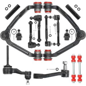 4WD 14pc Front End Suspension Kit for Ford F-150 1997-2003, F-250 1997-1999, Expedition 1997-2002, for Lincoln Navigator 1998-2002 Blackwood, Upper Control Arms Front End Kit Complete Full Set -14pc
