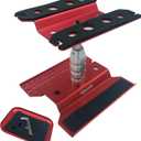 1 Set RC Car Work Stand Aluminum Alloy Repair Workstation Bracket with Screw Tray for 1/8 1/10 1/12 1/16 Traxxas Axial Arrma Redcat RC Crawler Monster Truck Buggy (Red)