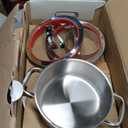 WMF Function 4 5-Piece Induction Saucepan Set, Glass Lid with 4 Pouring Functions, Polished Cromargan Stainless Steel, Induction Pots Set, Inner Scale