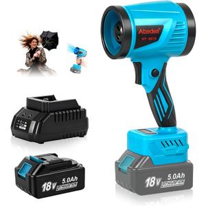 Mini Leaf Blower Cordless,Handheld Blower,with 5.0Ah Battery&Fast Charger,Compatible with Makita 18V Batteries,Lightweight for Lawn,Patio,Yard