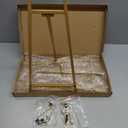 2 Pack Metal Easel Stand 16.5" H x 8.7" W x 4.3" D Table Top Easel Stand for Display Tripod Art Picture Mirror Modern Plate Holder for Display Photo, Book, Wedding Sign, Menu Board, Canvas