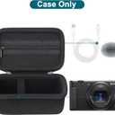 Canboc Carrying Case for Sony ZV-1/ ZV-1F/ ZV-1 II Digital Camera for Content Creators, Sony ZV1 Vlogging Camera Bag, Zipper Mesh Pocket fits USB Cable, Batteries, Black