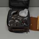 Travel Tea Sets 12 PACK Ceramic Teapot, Chinese Tea Pot Cup Set with Tray Infuser,Purple Clay Teapot,Teacups,Tea Canister,Bamboo Tray in One Tea Gift Bag for Outdoor Home Business (Brown)