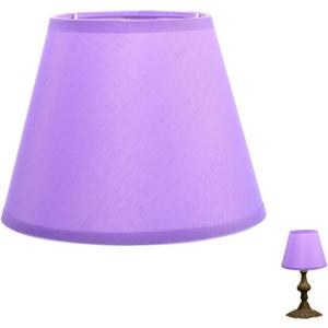 Kichvoe Small Lampshade Replacement Lampshade Cover for Table Chandelier Wall Lamp 3" x 6" x 5" Mini Fabric Lamp Shade for Bedroom and Living Room Decor (Purple)