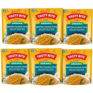 Tasty Bite Organic Jodhpur Lentils, 10 Ounce, Pack of 6, Ready to Eat, Microwavable Entree, Vegan ( 6 Count ) (EXP 04/30/27)