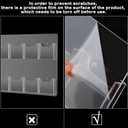 Eersida Acrylic Brochure Pamphlet Holder Brochure Display Stand Business Tri Fold Multi Slot Holder Rack Wall Mount Clear Pocket Space Saver for Flyer Literature Menu Advertise