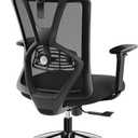 Ticova Ergonomic Office Chair - High Back Desk Chair with Adjustable Lumbar Support & 3D Armrest - 130Reclining & Rocking Mesh ComputerChair with Thick Seat Cushion & Rotatable Headrest