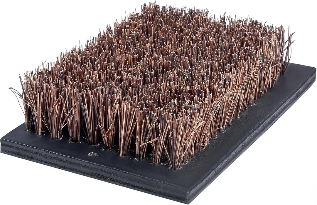 Heavy Duty Boot Scraper Brush Outdoor, Cast Iron Shoe Scrapers with Brushes, Boot Scrubber and Boot Cleaner Brush for Entryway, Garden, Farm (Replacement Bristle Brush)