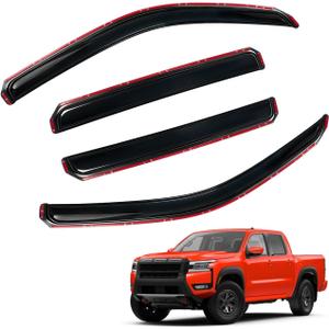 in-Channel Rain Guards Compatible with 2022-2026 Nissan Frontier