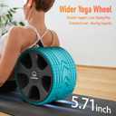 Back Roller, Back Wheel Targeted Back Pain Relief, Yoga Wheel Muscle Massage, Foam Roller for Trigger Point Therapy Physical, Stretching & Exercise, 880lbs Capacity, 10 Inch (Acid Blue+Grey)