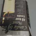 Candle by the Hour 48-Hour Tall Candle, Eco-friendly Natural Beeswax with Cotton Wick