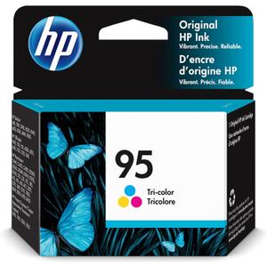 HP 95 Tri-Color Ink | Works DeskJet 460, 5000, 6000, 9800; OfficeJet H470, 100, 6000, 7000; PhotoSmart C4100, D5000, 300, 400, 2000, 7850, 8000; PSC 1600, 2350 Series | C8766WN