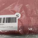 Rompers for Women Summer Casual Waffle Knit Sleeveless Romper Spaghetti Strap Shorts Overalls Jumpsuit with Pockets (Small, Pink)