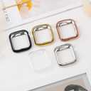 3 Pack Soft TPU Case for Apple Watch Case 41mm 45mm 46mm 42mm 40mm 44mm Series 10 9 8 7 6 5 4 SE/2 Generation Women Men,Ultra Thin Protective Bumper Face Cover for iWatch Cover Accessories