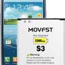 Replacement Battery for Samsung Galaxy S3,2500mAh High Capacity Battery Fit for Samsung Galaxy S3 Model Verizon I535, T-Mobile T999, Sprint L710, AT&T I747, R530, LTE I9305,EB-L1G6LLU