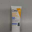 CeraVe 100% Mineral Sunscreen SPF 50, Face sunscreen With Zinc Oxide & Titanium Dioxide, Hyaluronic Acid + Niacinamide + Ceramides, Oil Free, Travel Size 2.5 oz