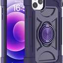 MARKILL Compatible with iPhone 12/12 Pro Case 6.1 Inch with 360 Degree Rotate Ring Stand, Military Grade Drop Protection Heavy Duty Case 3 in 1 Protective Cover for iPhone 12/12 Pro.