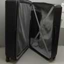 American Tourister Stratum XLT Expandable Hardside Luggage with Spinner Wheels, Jet Black, Checked-Large 28-Inch