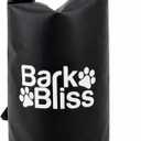 Reusable Odor Proof Dog Poop Bag Holder for Walks, Leashes, Water Resistant Wag Bags for Backpacking, Dog Hiking Bag, Black, 2L