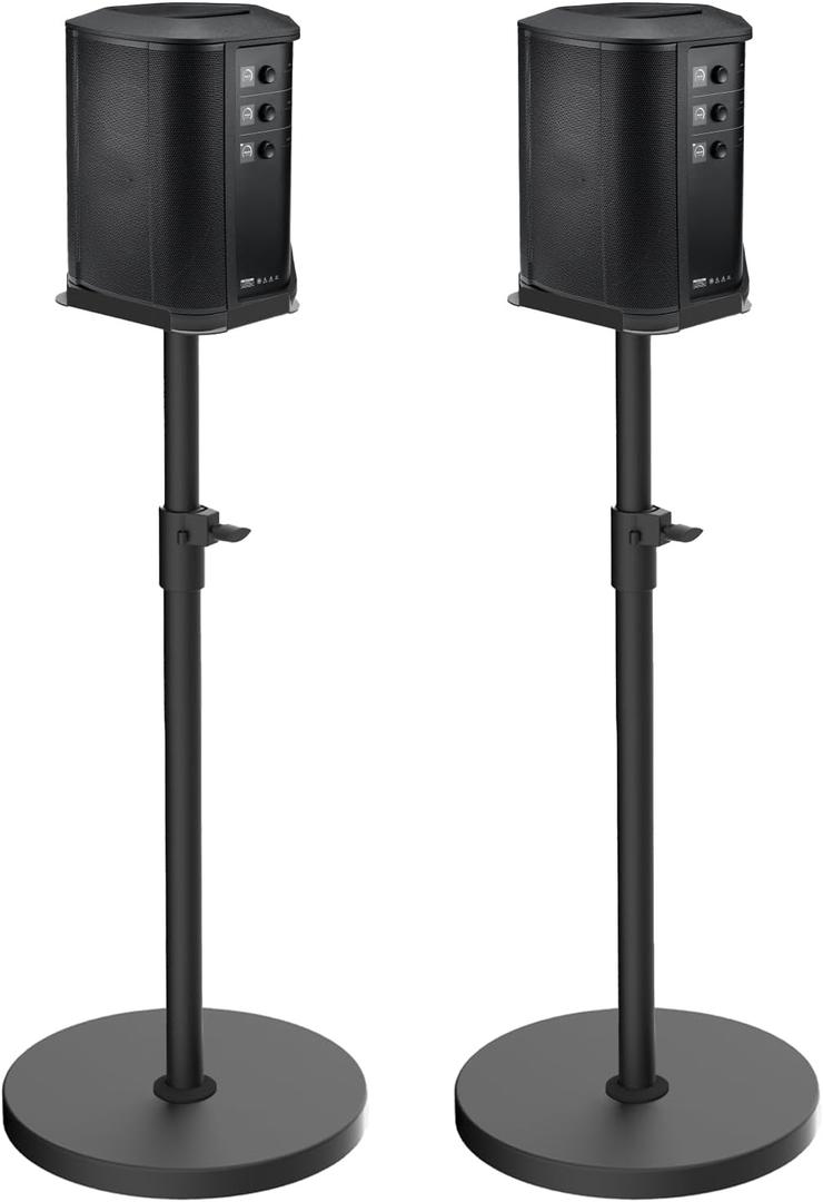 Pack of 2 Height Adjustable Speaker Stand for Bose S1 Pro/S1 Pro+ Floor Stand, Extends 45" to 54", Holds up to 20LBS, Wireless Studio Monitors Heavy Duty Speakers Stands for Bose, with Screws