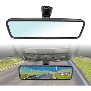 Pleoos Black Interior Rearview Mirror Compatible with VW Bora 1999-2005, VW Passat 1998-2011, VW Rabbi 2006-2009, Replaces 3C0857511, 3B0857511H, 3B0857511G, 18D 857 511